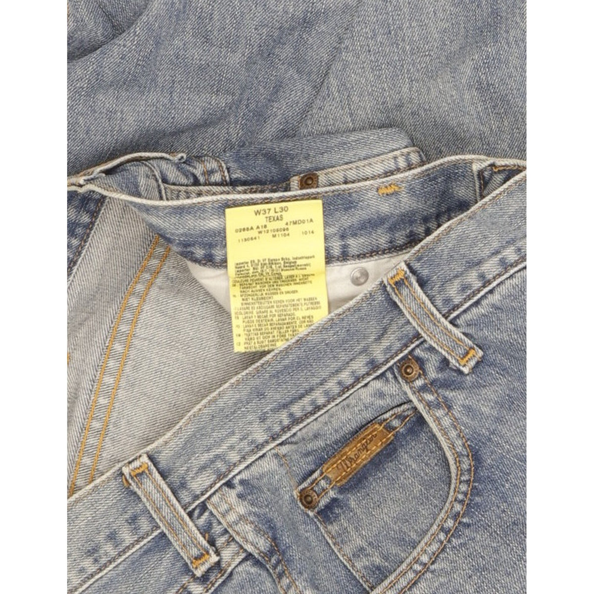 Wrangler Texas Men Blue Straight Regular Jeans W37 L30
