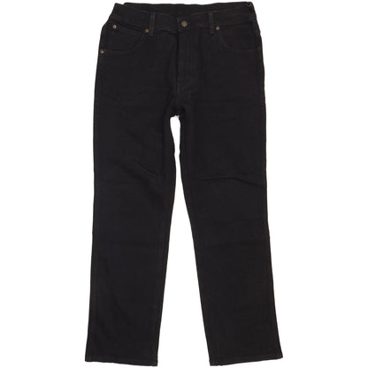 Wrangler Men Black Straight Regular Stretch Jeans W33 L30
