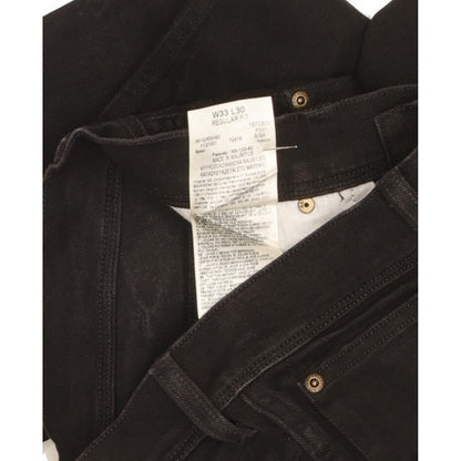 Wrangler Men Black Straight Regular Stretch Jeans W33 L30