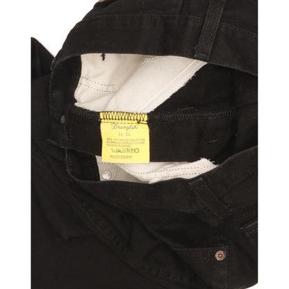 Wrangler Mississipi Men Black Straight Regular Jeans W34 L31