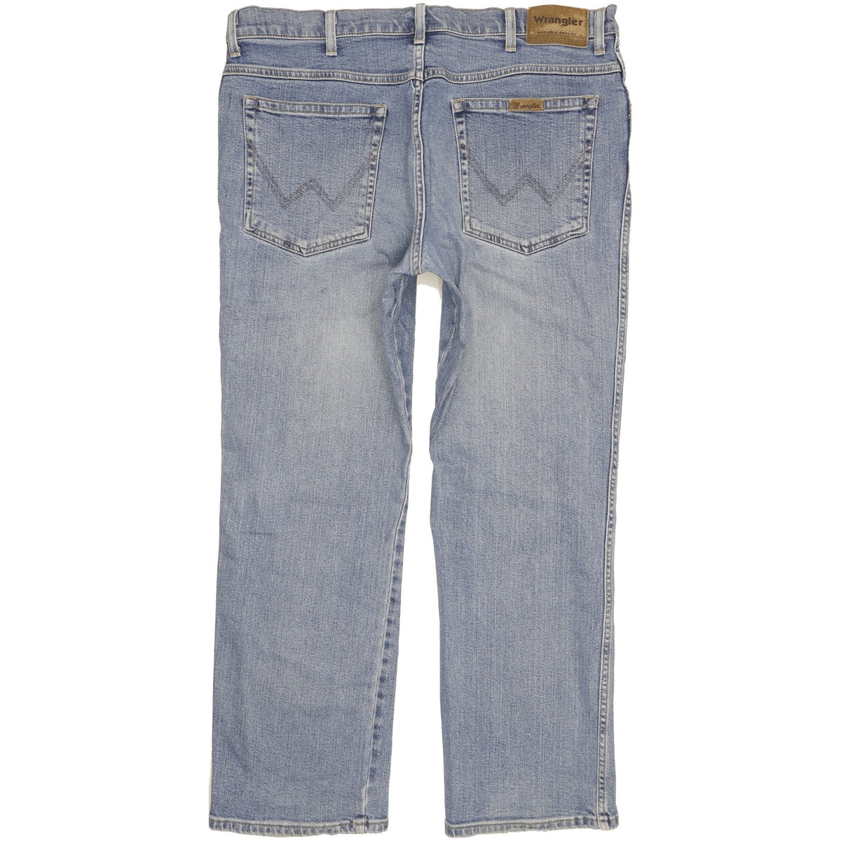 Wrangler Durable Quality Men Blue Straight Regular Stretch Jeans W38 L29