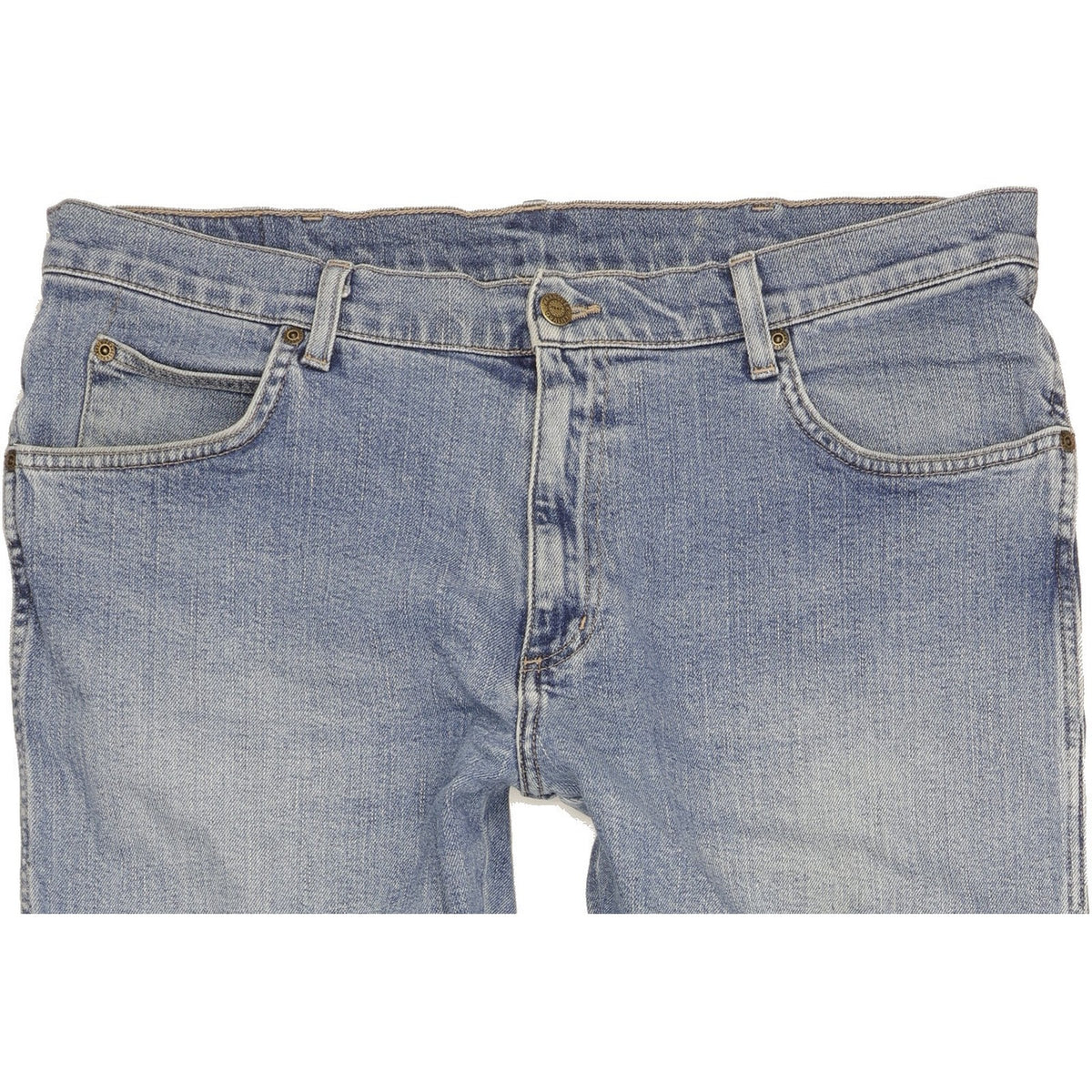 Wrangler Durable Quality Men Blue Straight Regular Stretch Jeans W38 L29