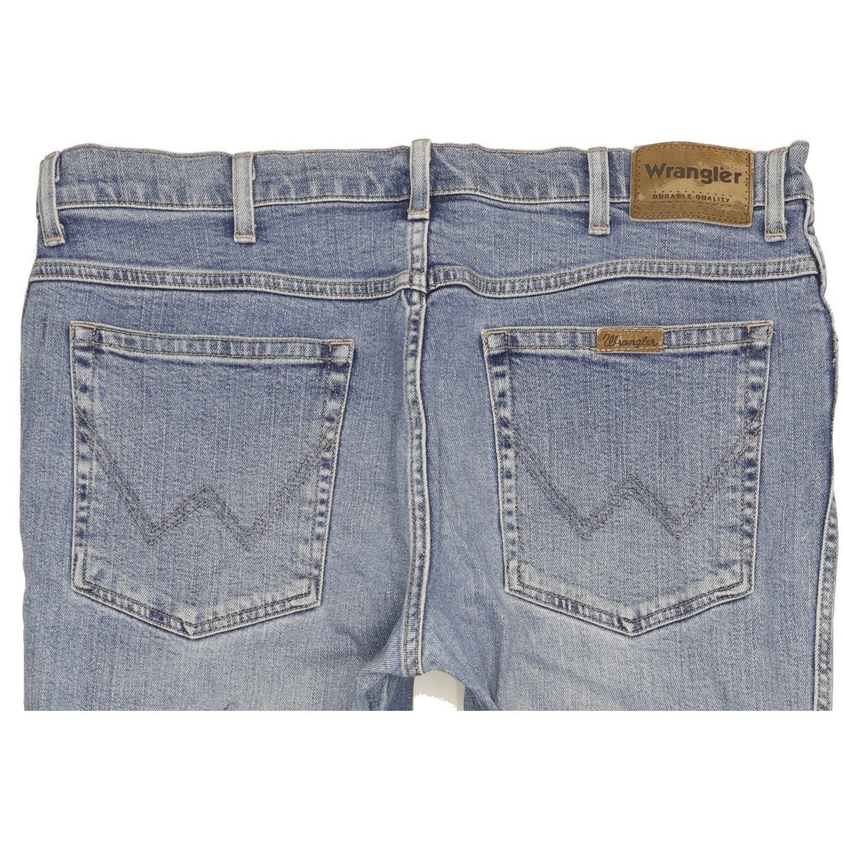 Wrangler Durable Quality Men Blue Straight Regular Stretch Jeans W38 L29