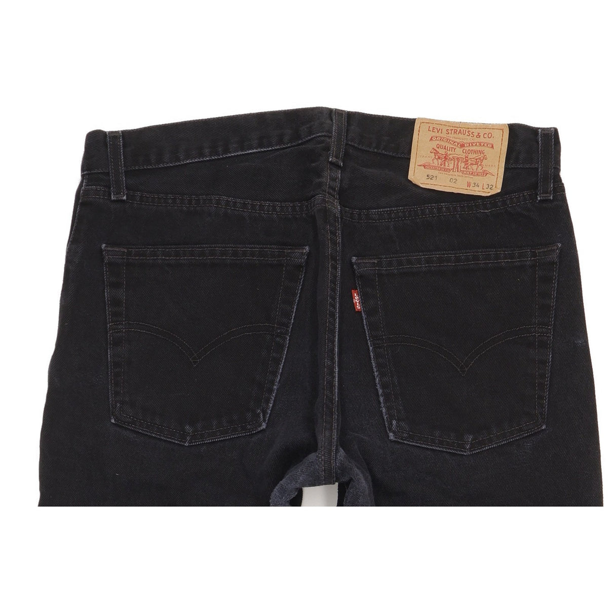 Levi's 521 Men Black Straight Regular Jeans W34 L31
