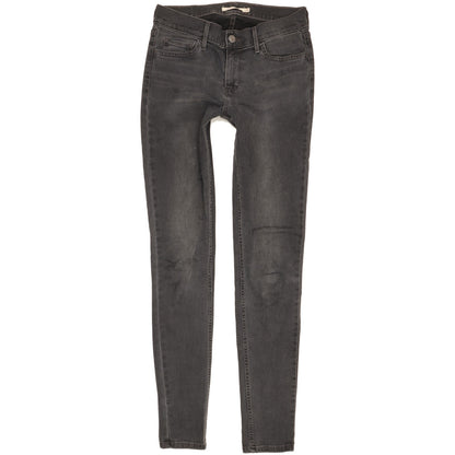 Levi's 710 Super Women Grey Skinny Slim Stretch Jeans W29 L31