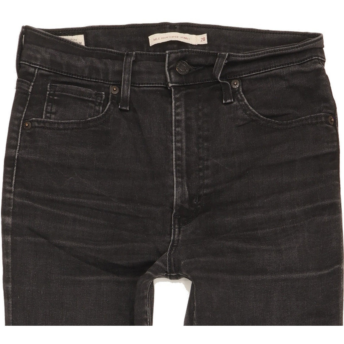 Levi's Mile Women Black Skinny Slim Stretch Jeans W28 L33