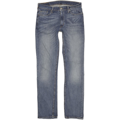 Levi's 513 Men Blue Straight Slim Stretch Jeans W32 L34