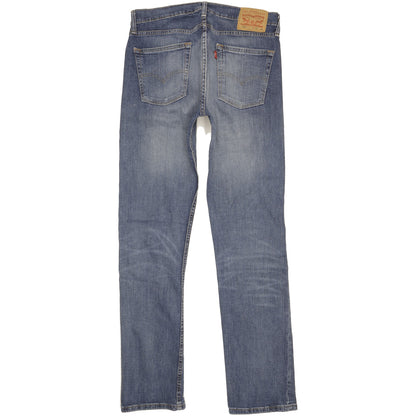 Levi's 513 Men Blue Straight Slim Stretch Jeans W32 L34