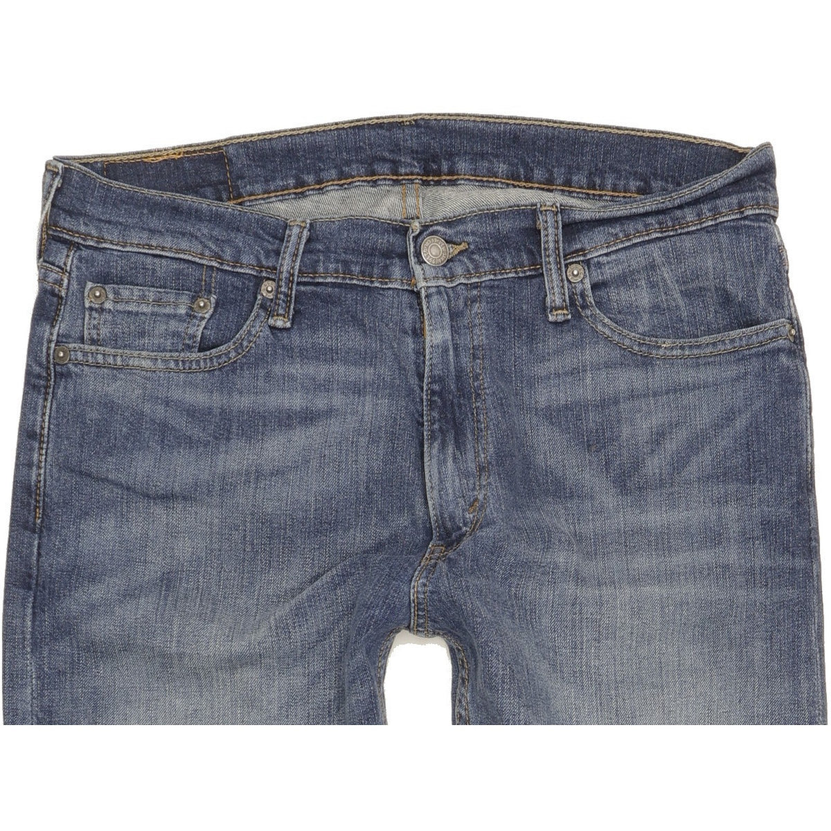 Levi's 513 Men Blue Straight Slim Stretch Jeans W32 L34
