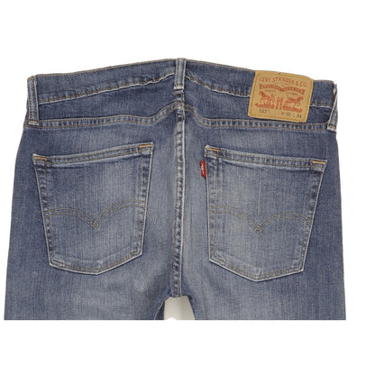 Levi's 513 Men Blue Straight Slim Stretch Jeans W32 L34