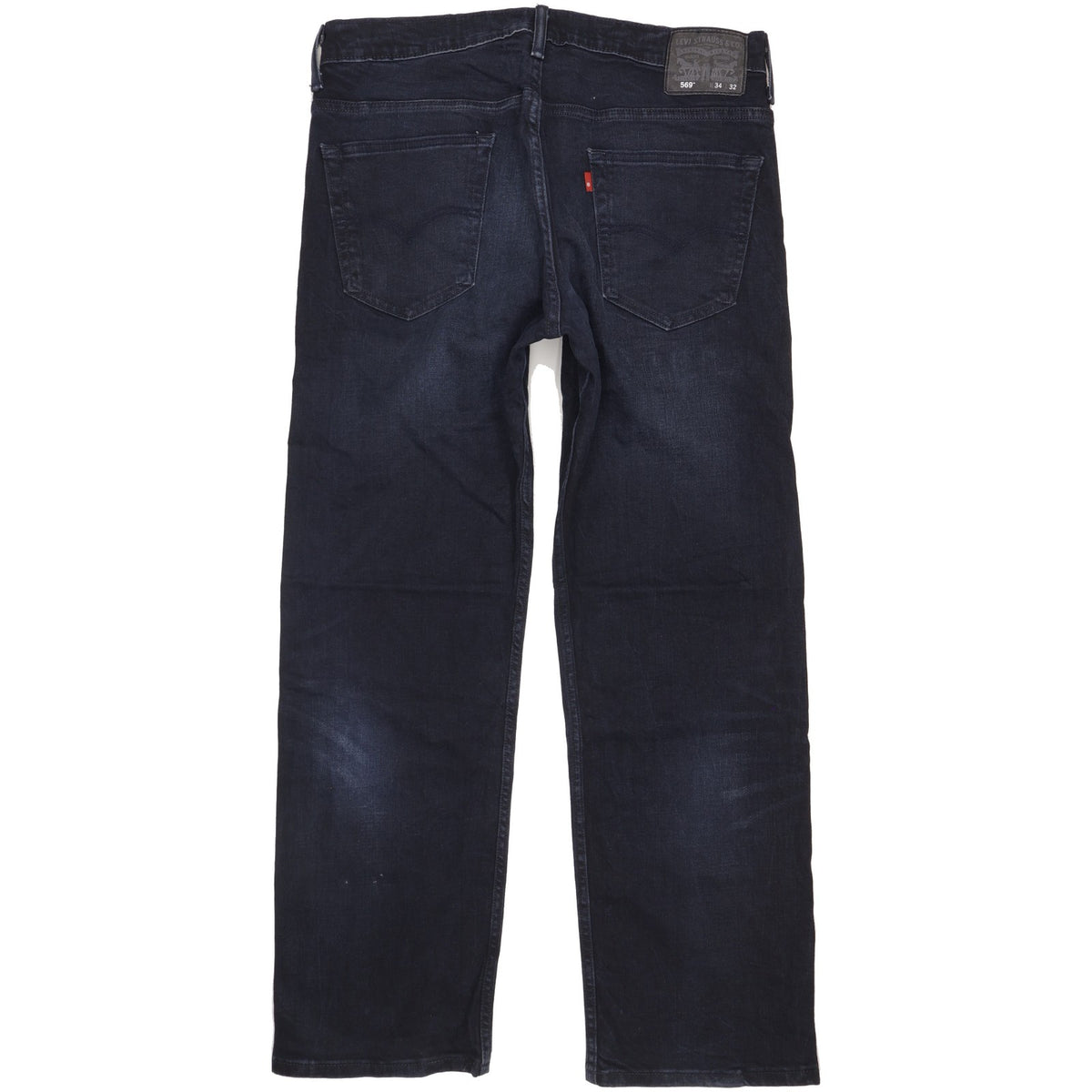 Levi's 569 Men Navy Straight Loose Stretch Jeans W34 L31