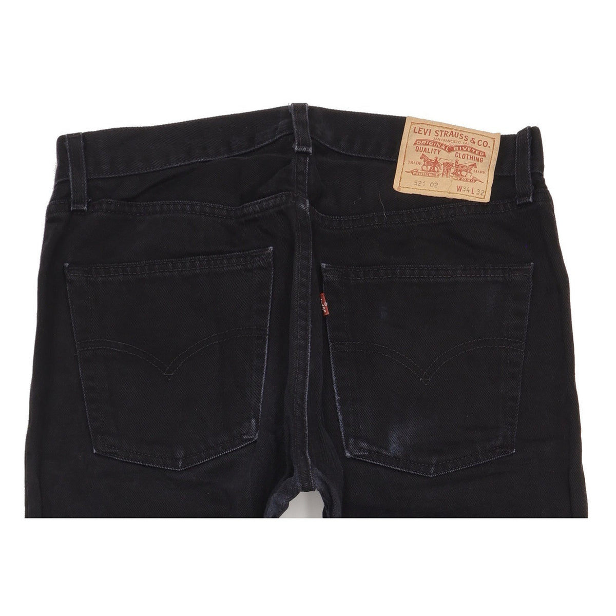 Levi's 521 Men Black Straight Regular Jeans W34 L32