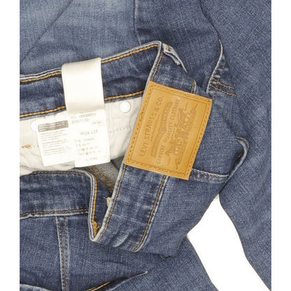 Levi's 712 Women Blue Straight Slim Stretch Jeans W26 L27