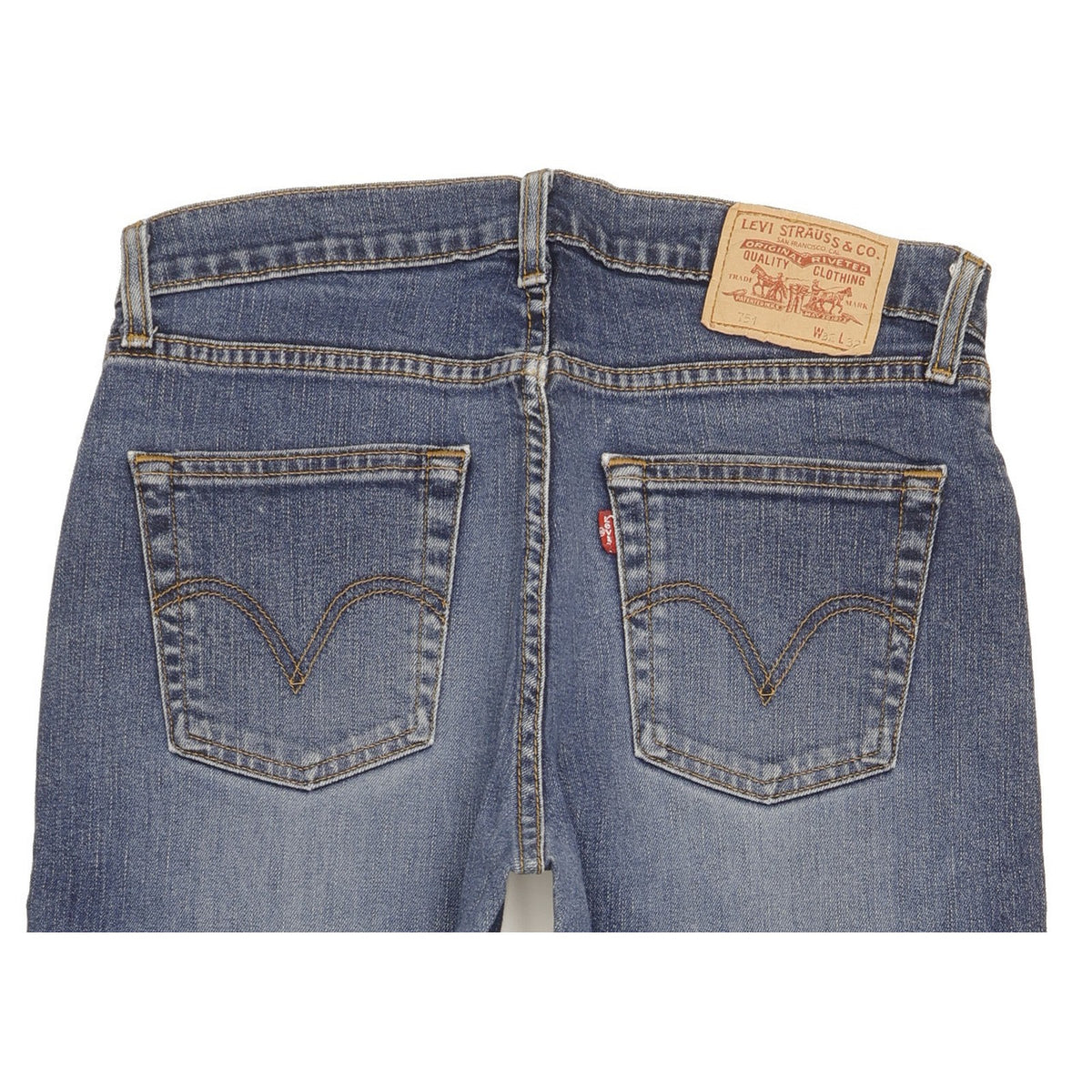 Levi's 751 Men Blue Straight Regular Stretch Jeans W32 L29