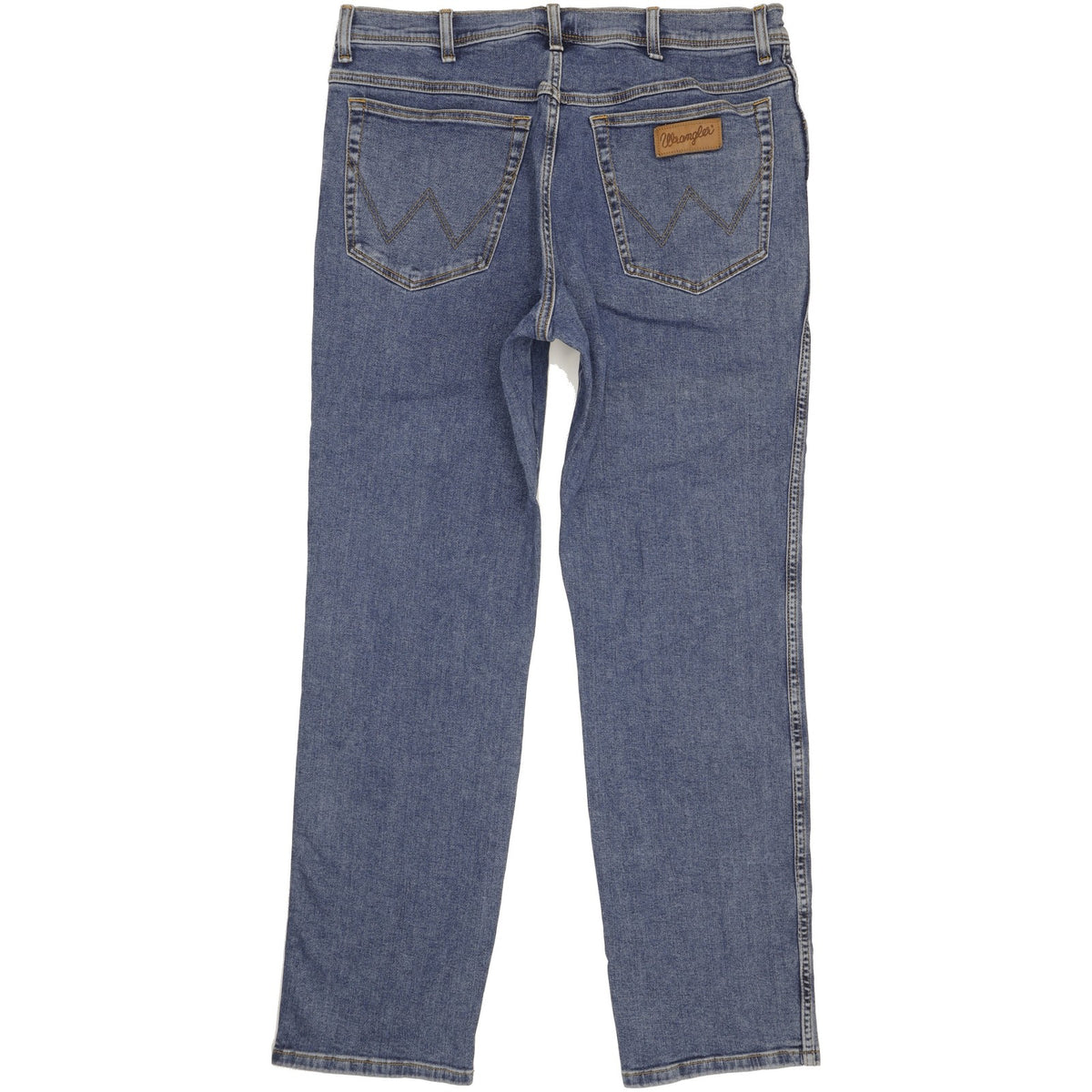Wrangler Texas Men Blue Straight Regular Stretch Jeans W38 L34