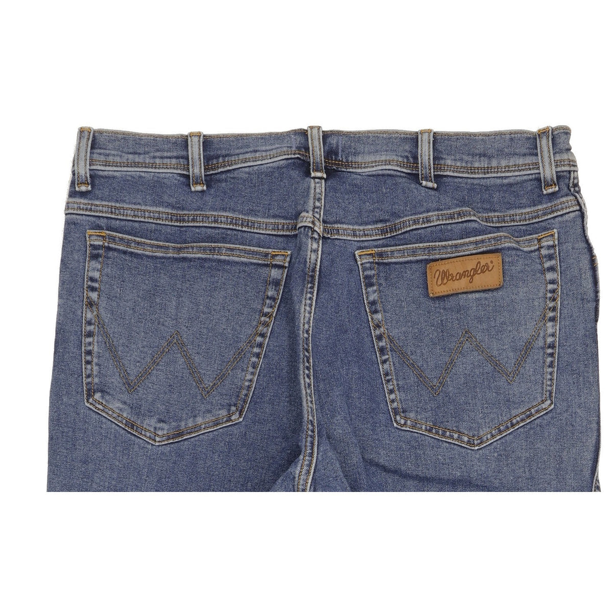 Wrangler Texas Men Blue Straight Regular Stretch Jeans W38 L34
