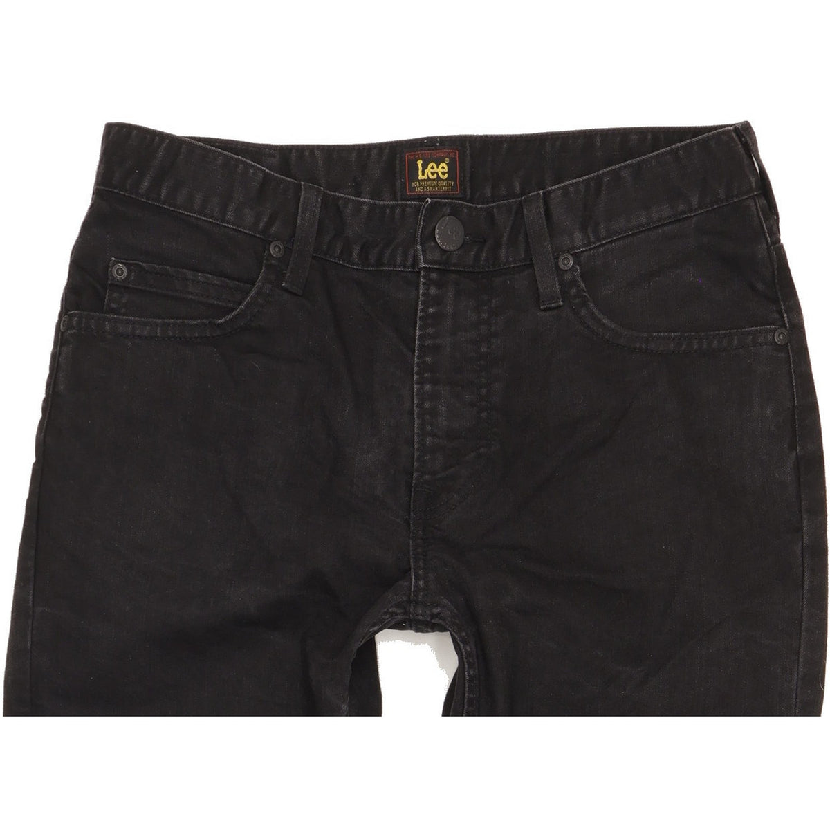 Lee Rider Men Black Skinny Slim Stretch Jeans W31 L32