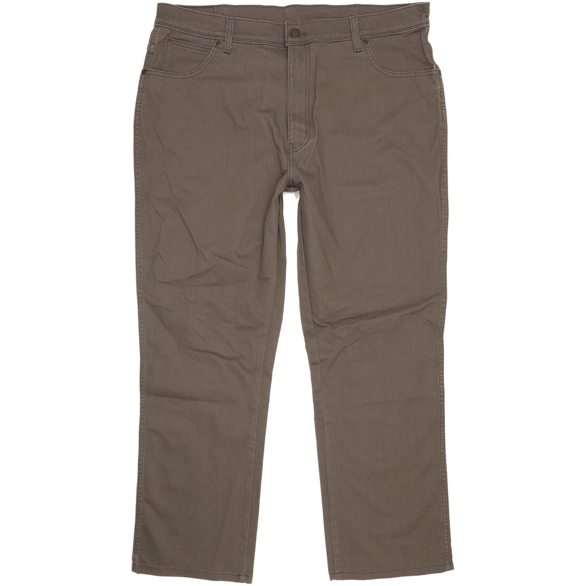 Wrangler Durable Quality Men Grey Straight Regular Stretch Jeans W40 L29
