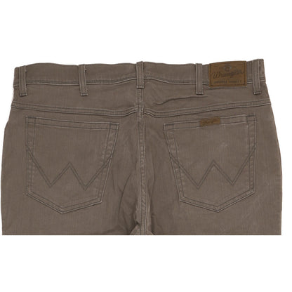 Wrangler Durable Quality Men Grey Straight Regular Stretch Jeans W40 L29