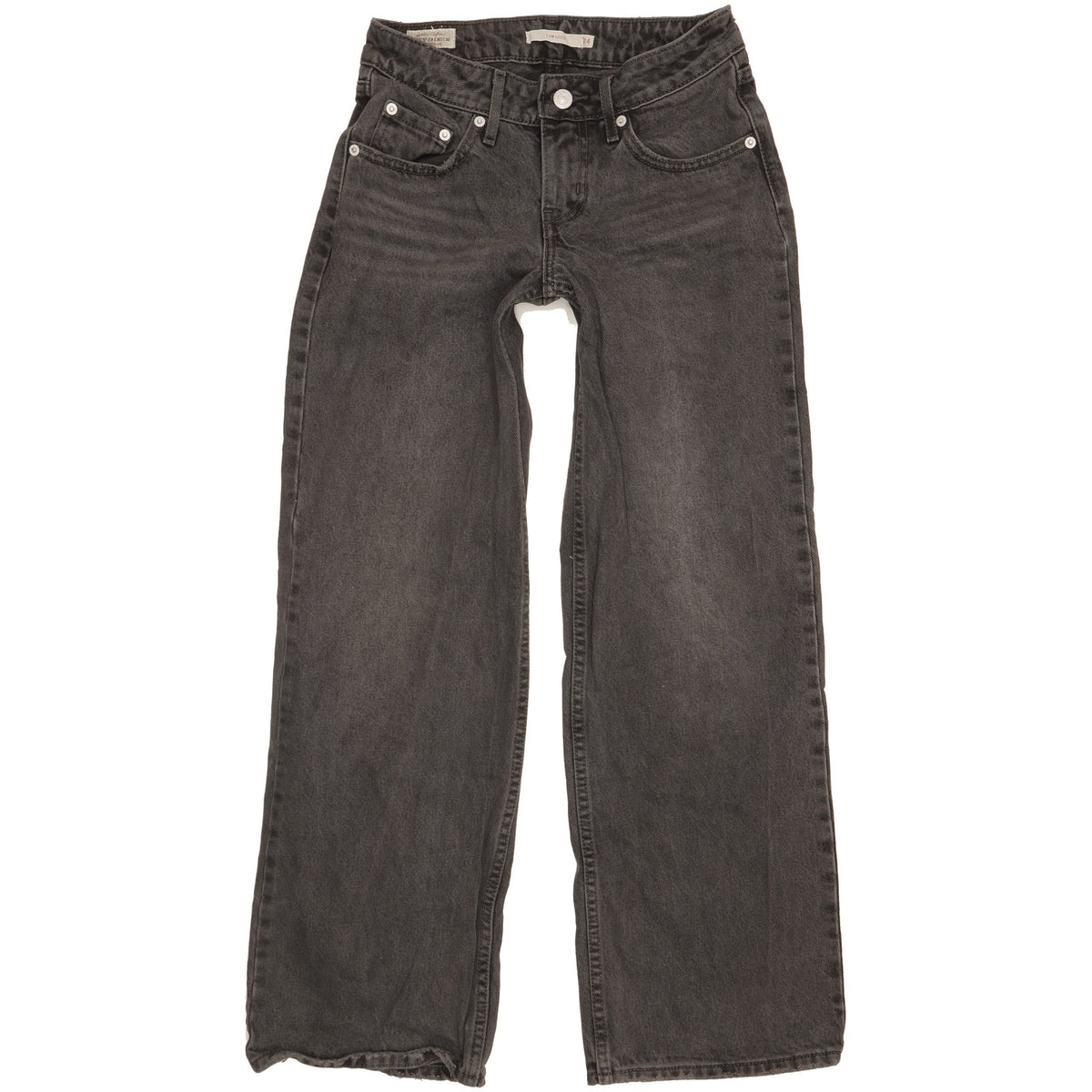 Levi's Women Black Straight Loose Jeans W24 L29