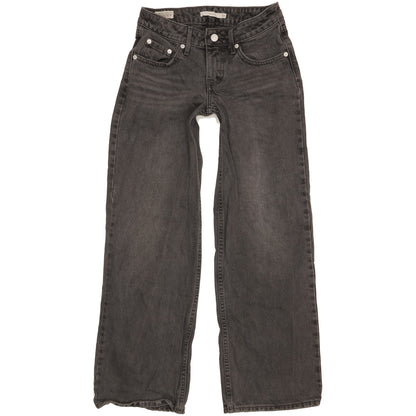 Levi's Women Black Straight Loose Jeans W24 L29