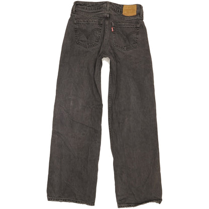 Levi's Women Black Straight Loose Jeans W24 L29