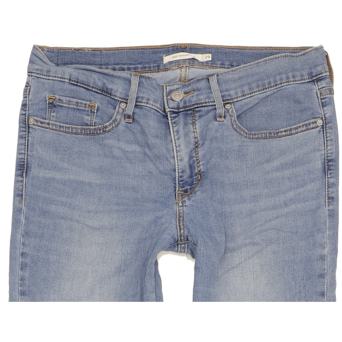 Levi's 312 Shaping Women Blue Straight Slim Jeans W29 L34