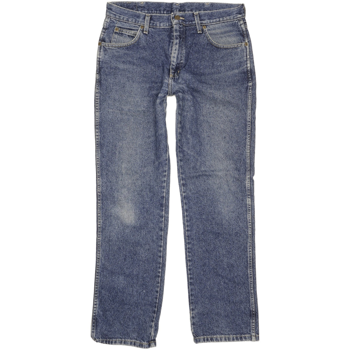 Wrangler Durable Quality Men Blue Straight Regular Jeans W34 L32