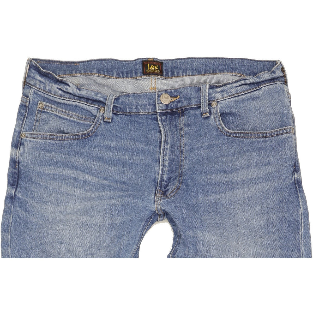 Lee Luke Men Blue Skinny Slim Stretch Jeans W34 L36
