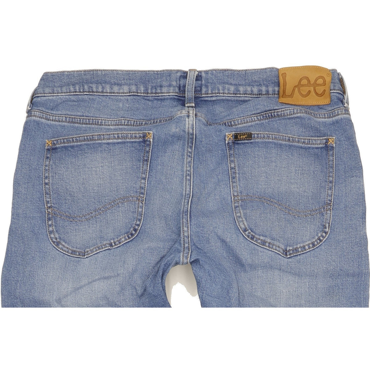 Lee Luke Men Blue Skinny Slim Stretch Jeans W34 L36