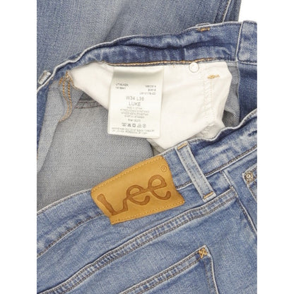 Lee Luke Men Blue Skinny Slim Stretch Jeans W34 L36