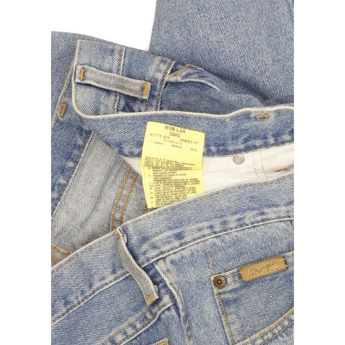 Wrangler Idaho Men Blue Straight Regular Jeans W38 L32