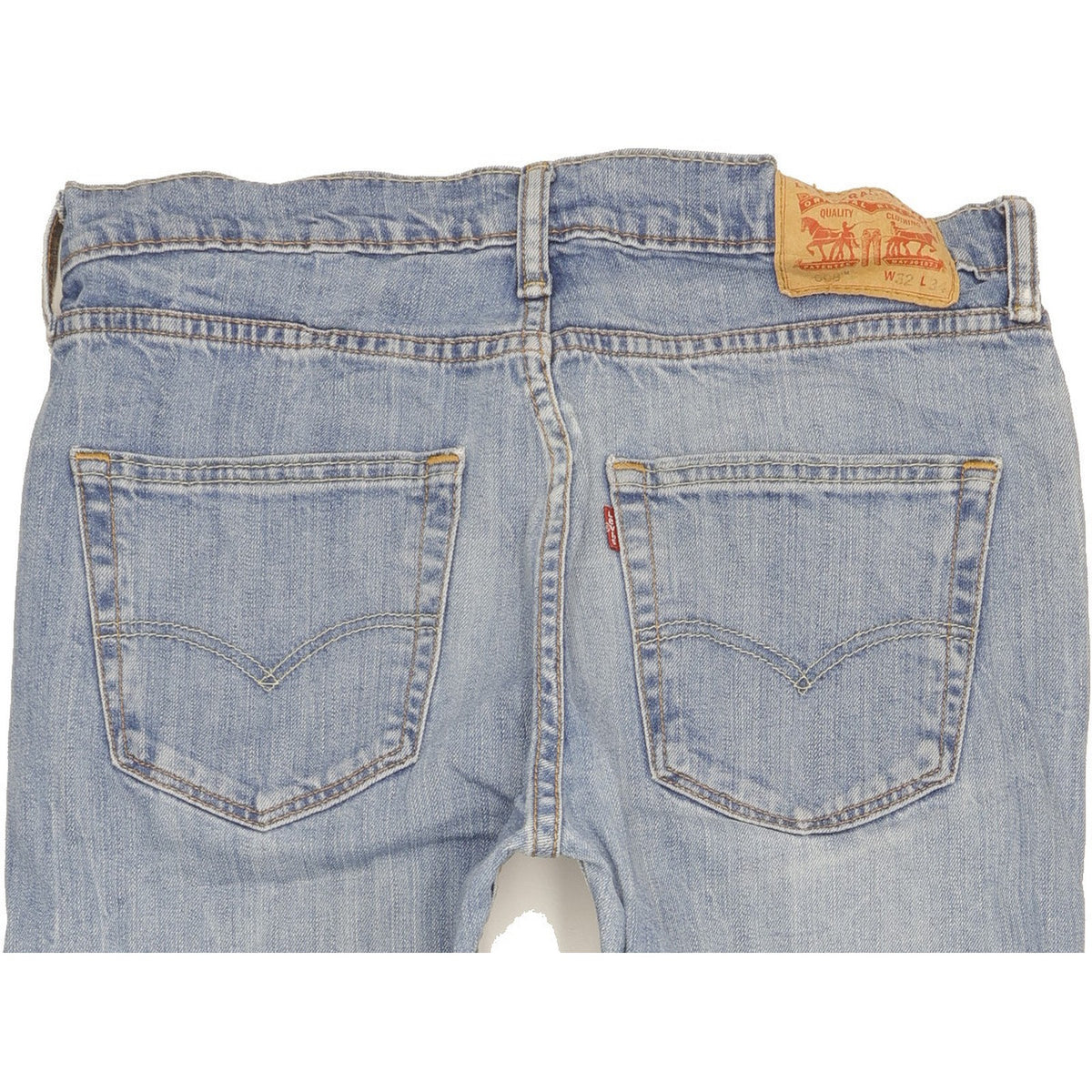 Levi's 508 Men Blue Straight Slim Stretch Jeans W32 L33