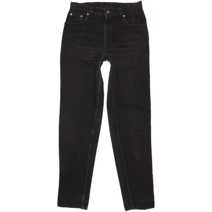 Levi's Made in USA Black Tapered Relaxed Jeans High Waisted W28 L33