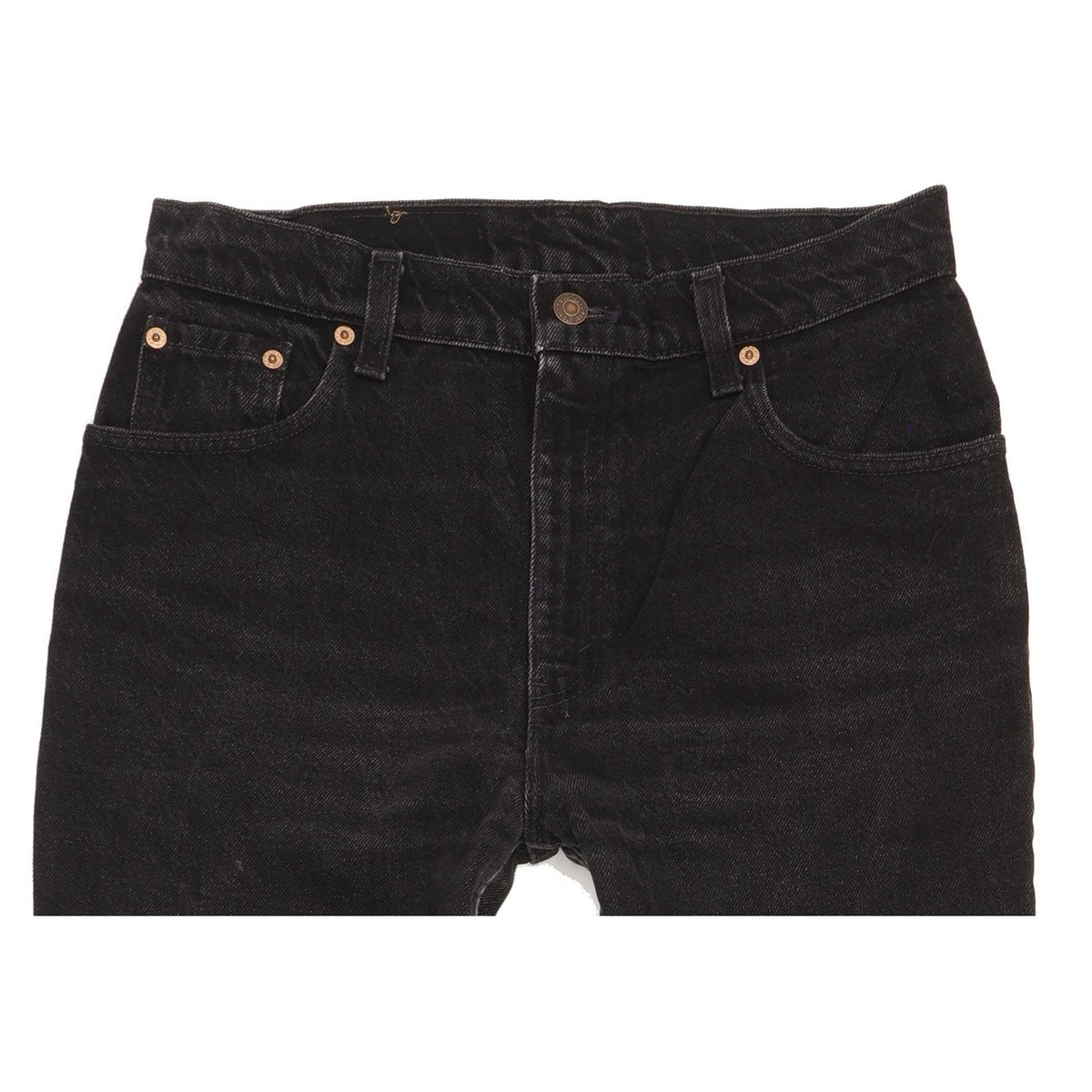 Levi's Made in USA Black Tapered Relaxed Jeans High Waisted W28 L33