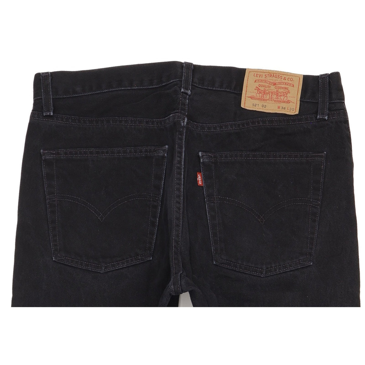Levi's 521 Men Black Straight Regular Jeans W36 L29