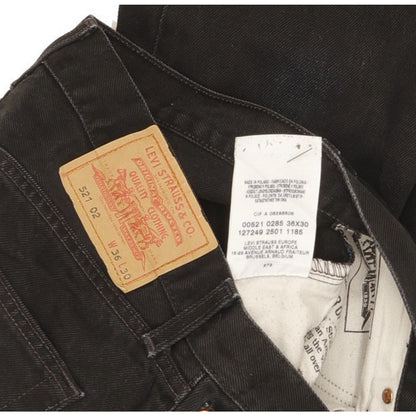 Levi's 521 Men Black Straight Regular Jeans W36 L29