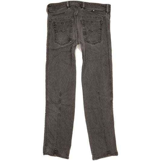 Diesel Dughan Men Grey Straight Regular Stretch Jeans W30 L30