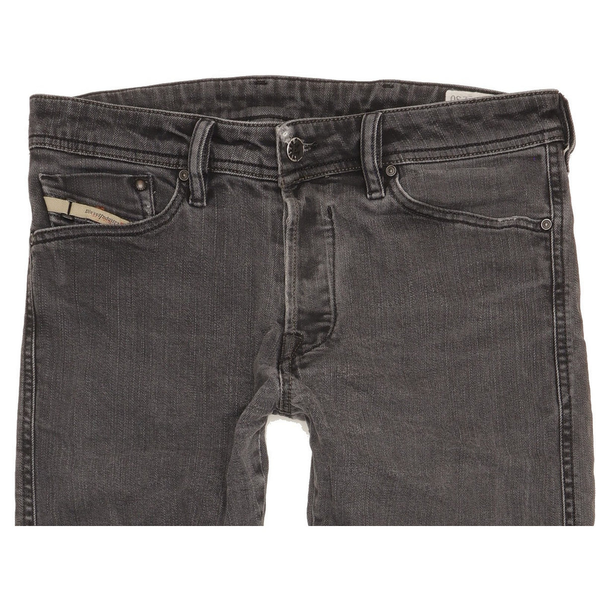 Diesel Dughan Men Grey Straight Regular Stretch Jeans W30 L30