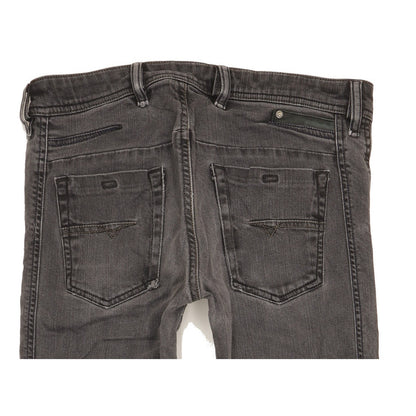 Diesel Dughan Men Grey Straight Regular Stretch Jeans W30 L30