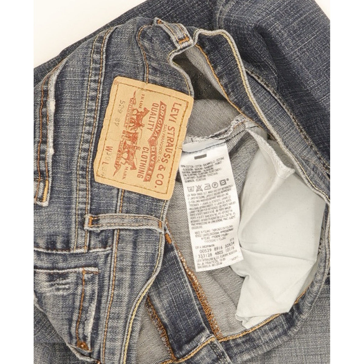 Levi's 529 Blue Bootcut Slim Stretch Jeans W30 L32