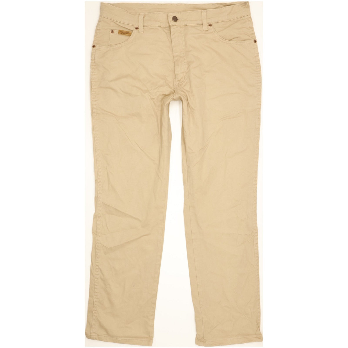 Wrangler Texas Men Beige Straight Regular Stretch Jeans W36 L30