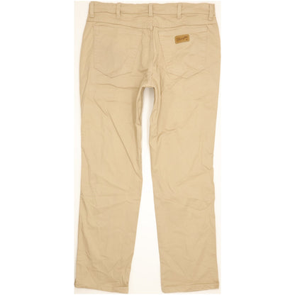 Wrangler Texas Men Beige Straight Regular Stretch Jeans W36 L30