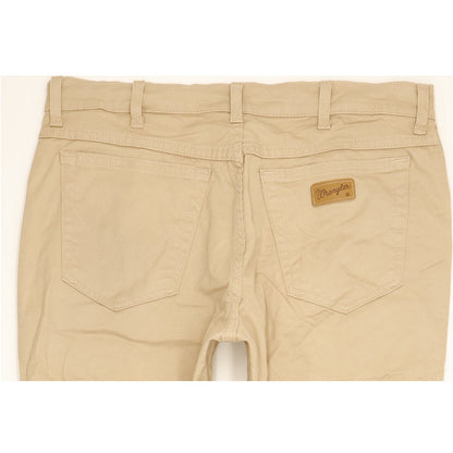 Wrangler Texas Men Beige Straight Regular Stretch Jeans W36 L30