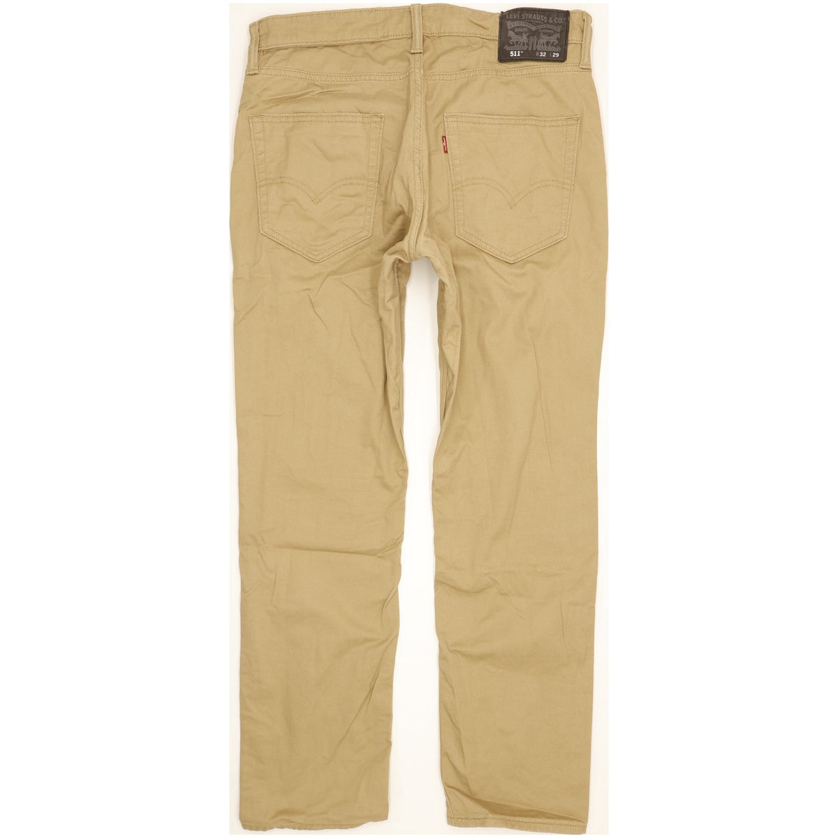 Levi's 511 Men Beige Straight Slim Stretch Jeans W32 L28