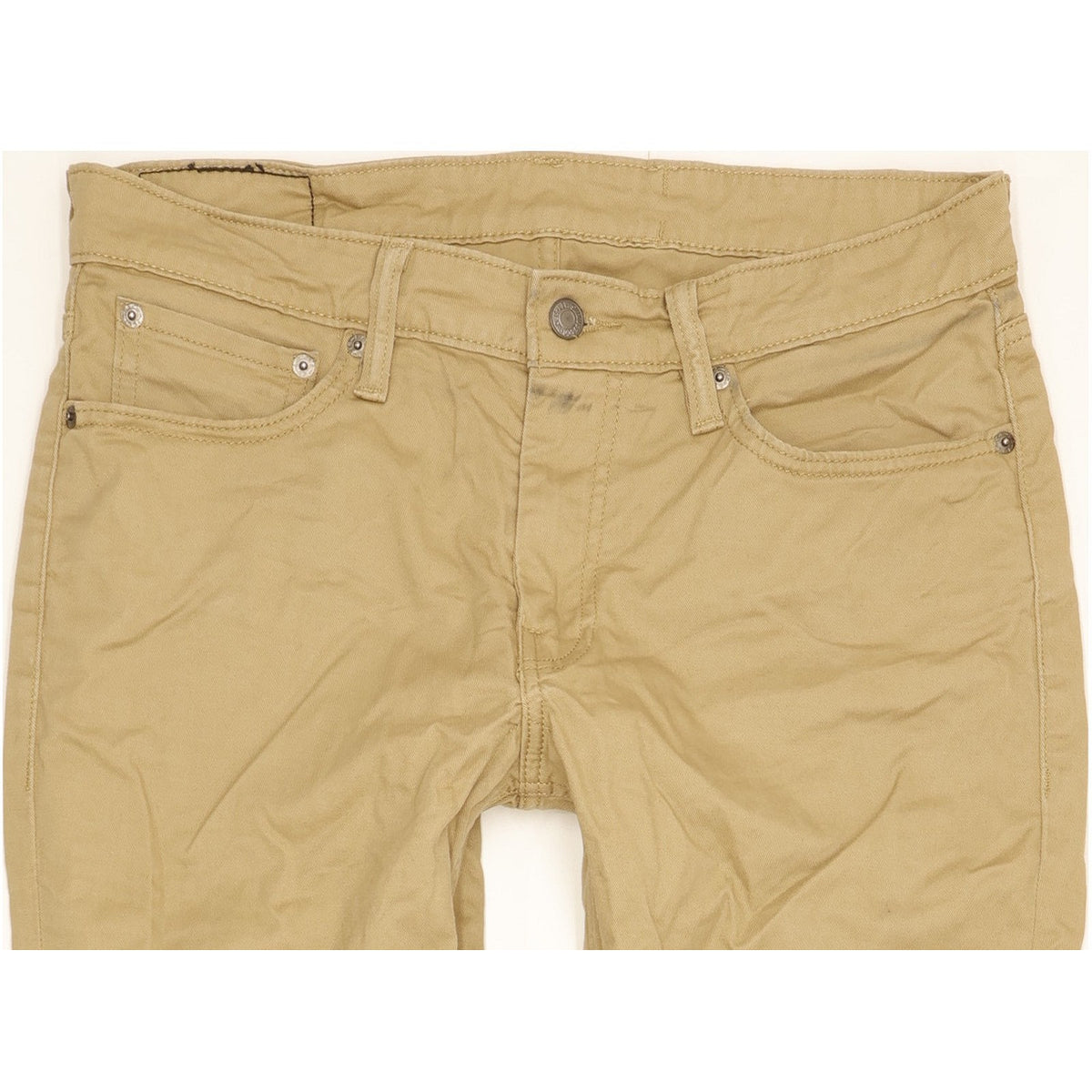 Levi's 511 Men Beige Straight Slim Stretch Jeans W32 L28