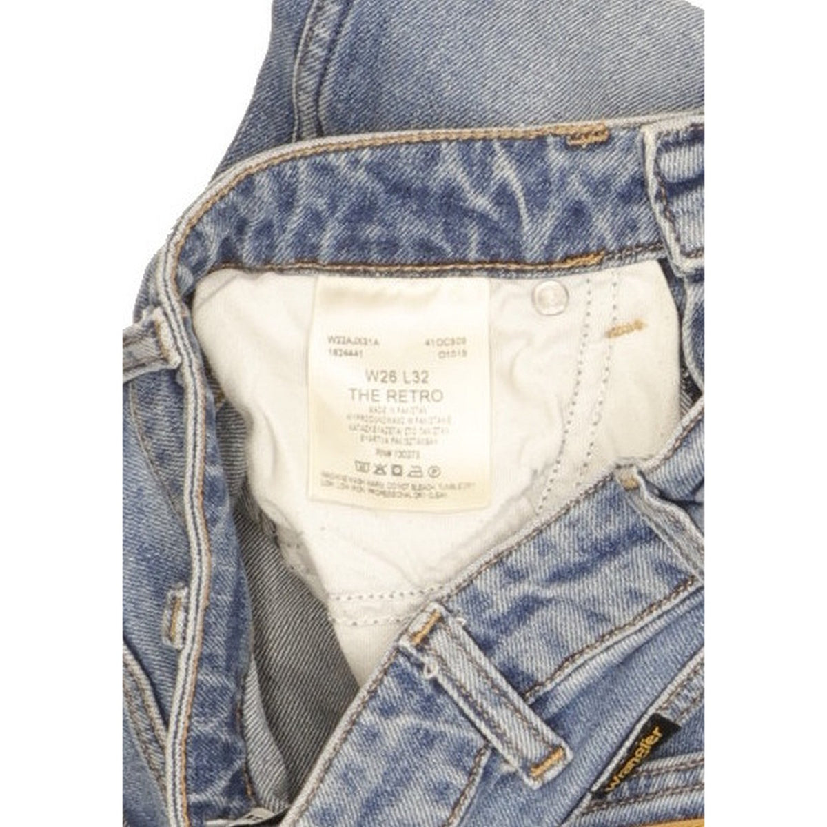 Wrangler The Retro Women Blue Straight Slim Stretch Jeans W26 L26
