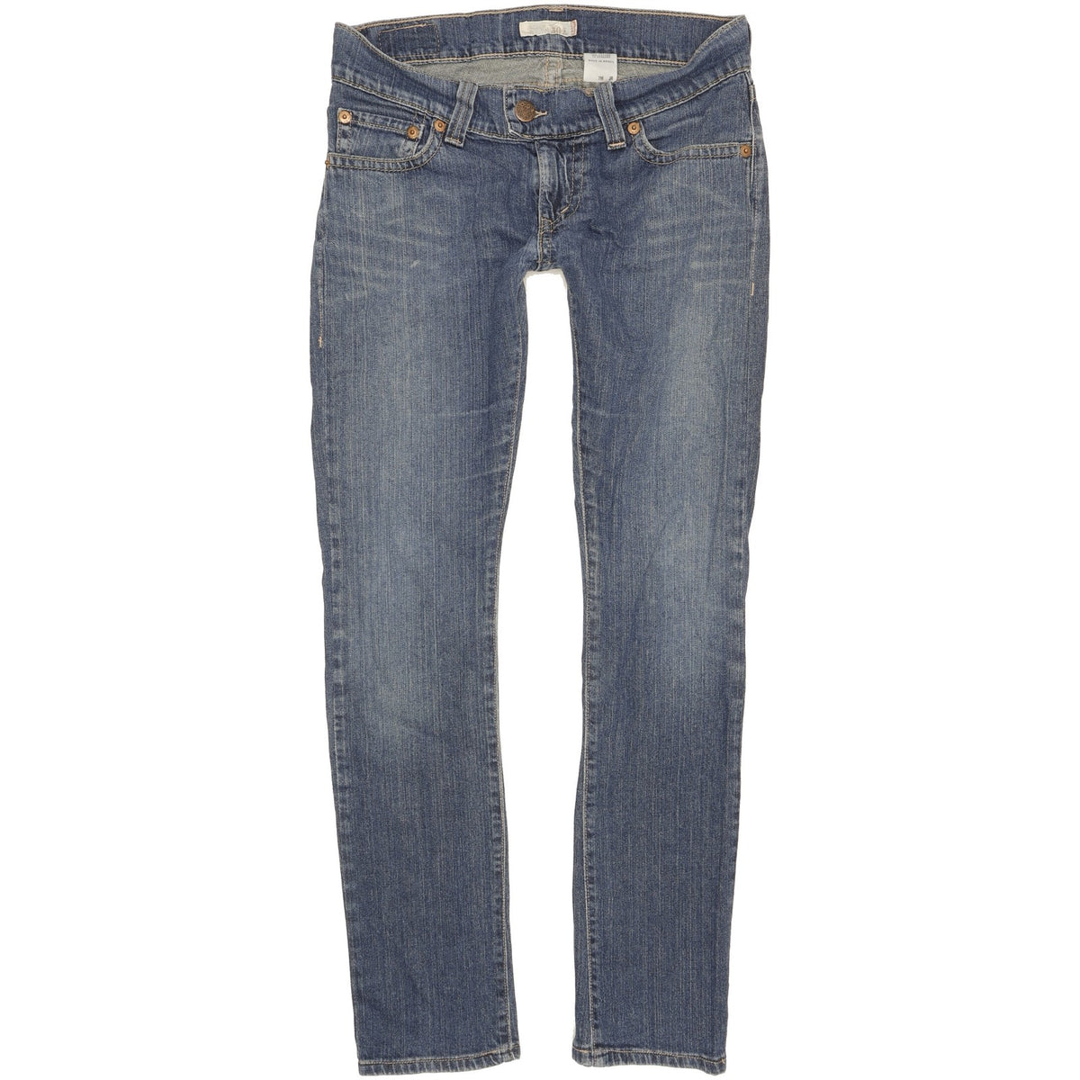 Levi's 504 Kids Blue Straight Slim Stretch Jeans W32 L31