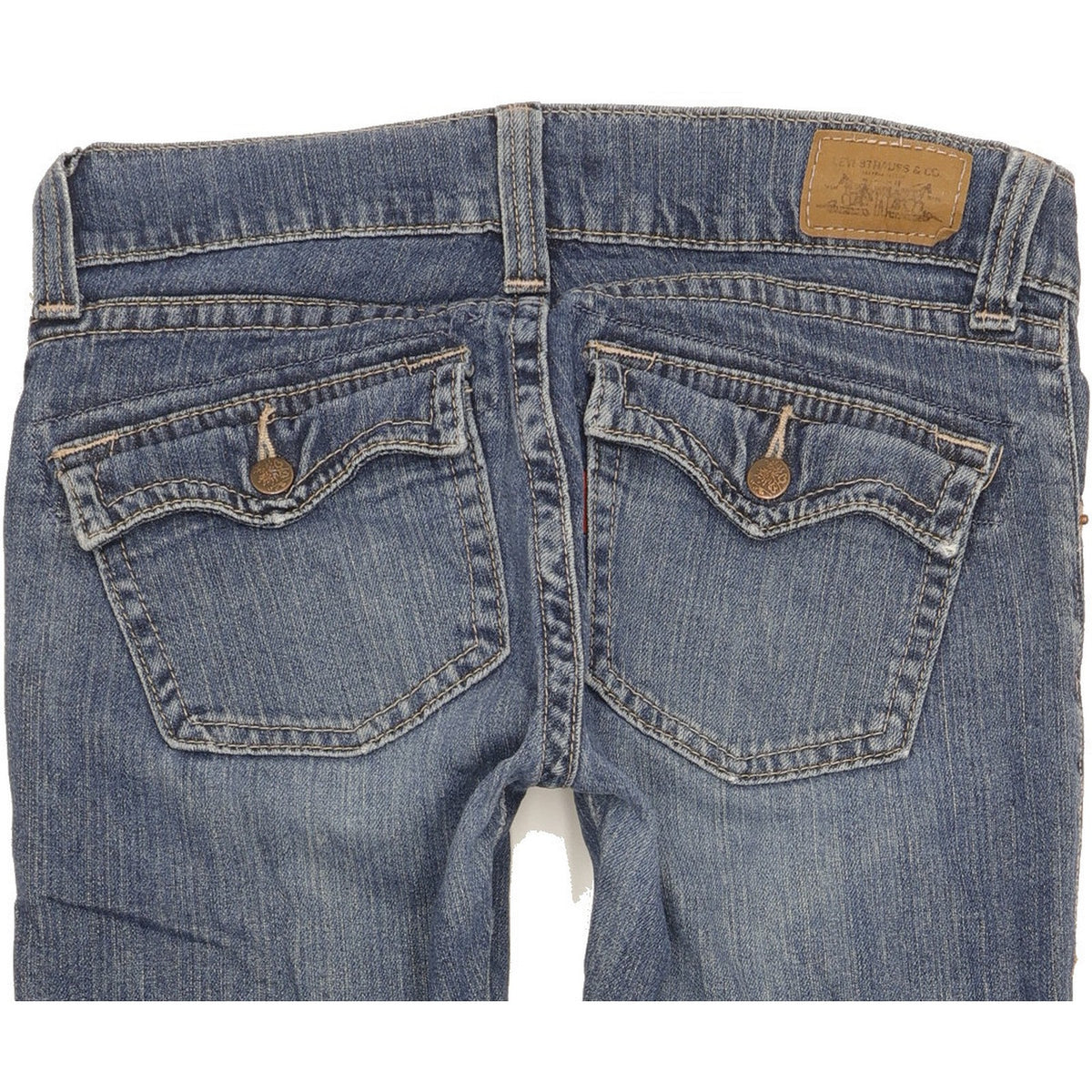 Levi's 504 Kids Blue Straight Slim Stretch Jeans W32 L31