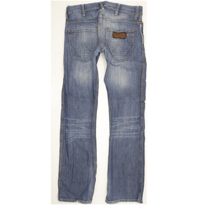Wrangler Sharkey Men Blue Straight Slim Jeans W31 L33